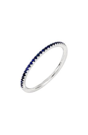 Bony Levy Stackable Sapphire Ring in 18K White Gold Sapphire at Nordstrom, Size 7.5