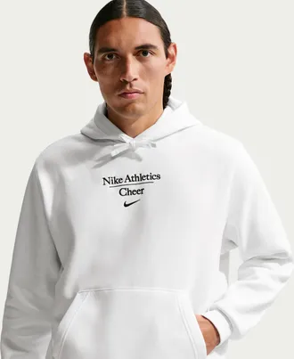 Nike Mens Cheer Pullover Hoodie in White | APS568NACH-WHT