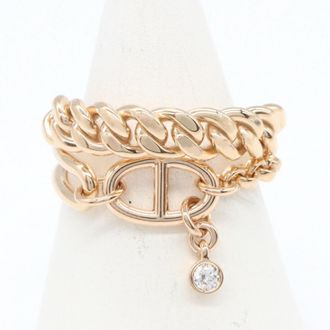 Herm&egrave;s Pink Gold Pink Gold (18K) Band Ring (Pre-Owned)