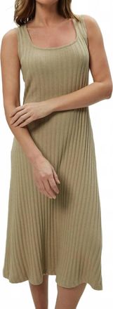 Michael Stars Sofia Midi Dress In Macadamia