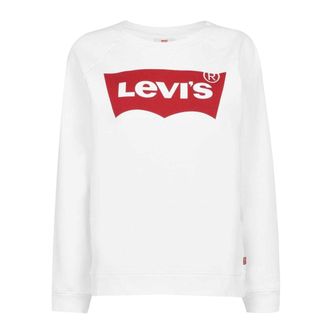 Levi's Dames/Dames Batwing Logo Crew Hals Sweatshirt (Wit)