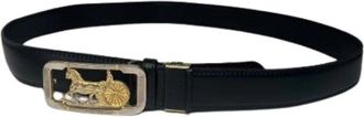 Celine Pre-owned Vintage Leren Riem - Dames - Vintage Accessoires - Zwart - ONE Size - Leer - Vintage