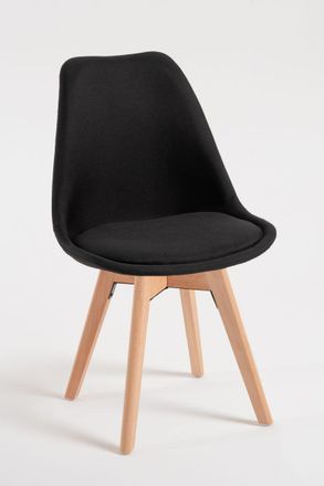 Regalos Miguel Sillas Comedor - Silla Synk Tela - Negro
