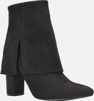 XY London Womens XY London Womens/Ladies Ayla Folded Collar Ankle Boots - Black - Size: 8