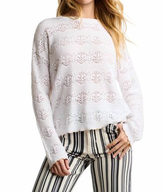 Lisa Todd Seaside Chic Sweater In White