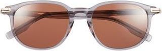 Montblanc 52mm Round Sunglasses in Grey Grey Brown at Nordstrom Rack