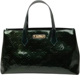 Louis Vuitton Pre-owned Wilshire PM - Dames - Vintage Handtas - Groen - ONE Size - Leer - Vintage