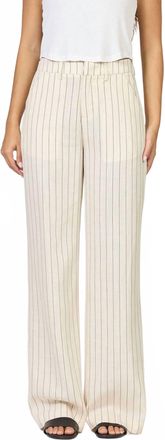 Dear John Denim Brandy Mid Rise Trousers In Creamy Black