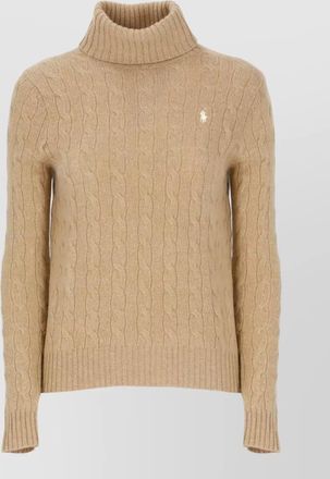 Ralph Lauren wool cashmere cable knit turtleneck sweater