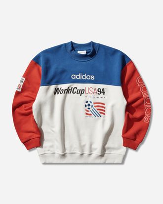 adidas Men s FIFA World Cup USA94 Crewneck Sweatshirt Team Royal Blue