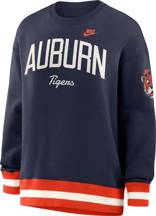 Nike Auburn Legacy Nike Womens College Pullover Crew in Blue | 040H0KA6AUV-V89
