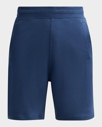 G-Star Men & apos;s Logo Appliqu&eacute; Cotton Shorts