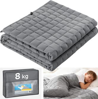 OEM Manta Sensorial Con Peso Para Ni&ntilde;os Y Adultos, 8 Kg, 150 X 200 Cm