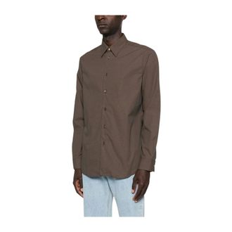 Paul Smith Casual Shirts, male, Brown, XL, Classic Shirt