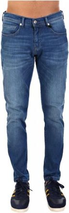 Baldessarini Jeans - Heren - Slim Fit Jeans - Blauw - W31 - Leer - Jeans