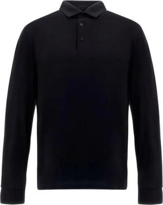 Herno Tops, Heren, Blauw, M, Polo T-shirt
