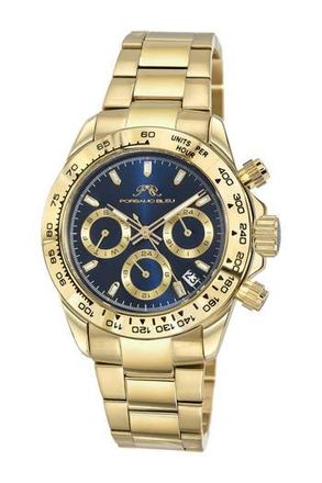 Porsamo Bleu Alexis Multi-Function Bracelet Watch, 37mm in Gold-Blue at Nordstrom Rack