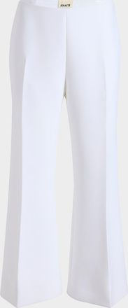 Khaite Walter Kickflare Crop Pants