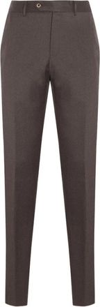 Pantaloni Torino Bruine wollen blend joggerbroek - Heren - Chinos - Bruin - L - Wol - Broeken