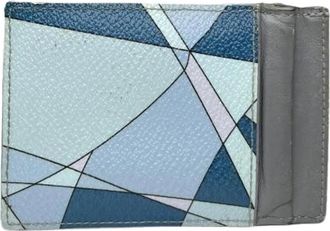Emilio Pucci Pre-owned Wallets, female, Blue, Size: ONE SIZE Pre-owned Leather Wallet