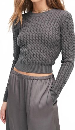 Favorite Daughter Feel Good Sweater In Grey Shadow