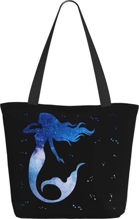 AOOEDM Sparkling-Mermaid (2) Ladies Shopping Bag 13x11x7in.The Perfect ValentineS Day Gift.It Is The Best ValentineS Day Gift For Mom, Daughter, Wife,Etc