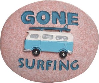 Beachcombers Gone Surfing Vintage Van Decorative Resin Pebble 1.75 in Pink at Nordstrom