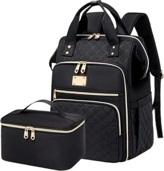 Generic Lunch Box Backpack,Work Tote Backpack with Lunch Box - Fashionable Work Storage Bag for Daily Outgoing School Travel Picnic Vacation Hiking Office