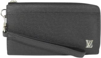 Louis Vuitton Pre-owned Clutches, male, Black, Size: ONE SIZE Pre-owned Long wallet (bi-fold)