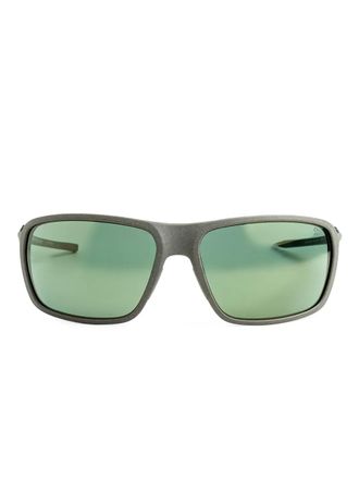 Tag Heuer TH40034I rectangle-frame sunglasses - men - Acetate - 67 - Green