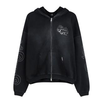 Represent Hoodie met ritssluiting - Heren - Vesten met rits - Zwart - S - Katoen - Hoodies & sweatvesten