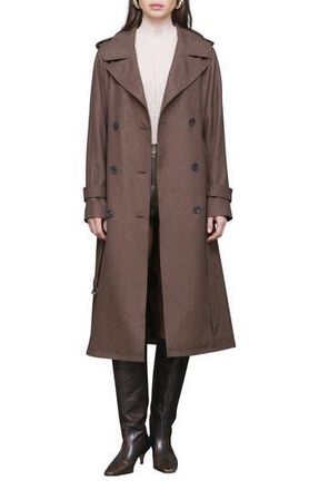 Avec Les Filles Slouchy Double Breasted Trench Coat in Chickory at Nordstrom Rack, Size Medium