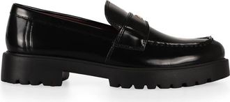 Tory Burch Klassieke Loafer - Dames - Loafers - Zwart - 40 EU - Leer - Schoenen