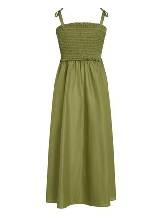 Karl Lagerfeld Signature beach dress - women - Cotton - S - Green