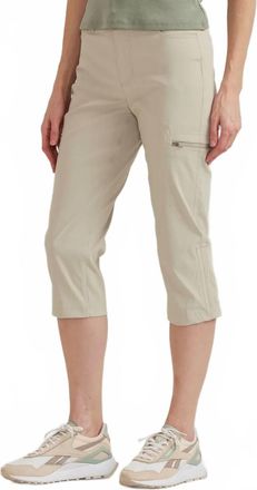 Eddie Bauer Guide Pro High Rise Capri Pants In Pumice
