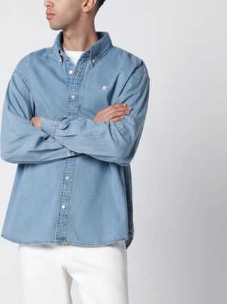Carhartt Work in Progress L/S Lucas Shirt Blue/Bleached