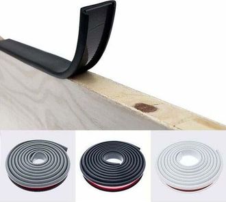 OEM Cinta De Cantos De Melamina Adhesiva Negra En Forma De U De 2 M Y 25 Mm, Adhesivo Sin Calor, Moldura De Cantos De Roble Para Encimeras, Revestimiento 