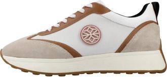 Geox D Amabel Sneakers - Dames - Sneakers - Bruin - 38 EU - Leer - Schoenen
