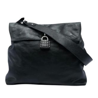 Burberry Pre-owned Vintage Schoudertas - Dames - Pre-owned - Zwart - Maat: ONE Size Leer