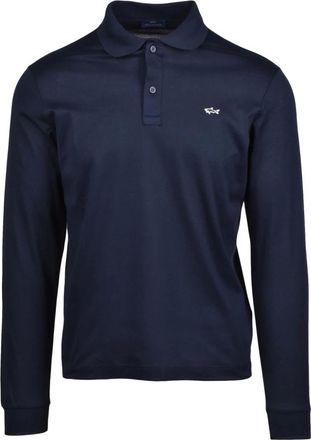 Paul & Shark Tops, Heren, Blauw, L, Katoen, Polo