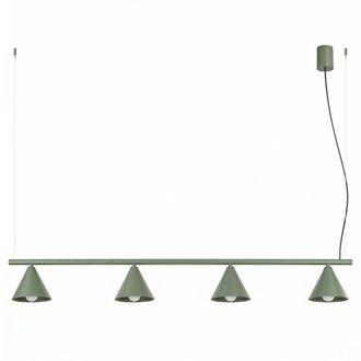 Sollux Lighting Ara&ntilde;a verde oliva acero alt. 215 cm