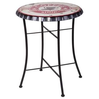Wanderlust Deco Wanderlust Deco - Mesa De Metal Roja 60x75 Cm