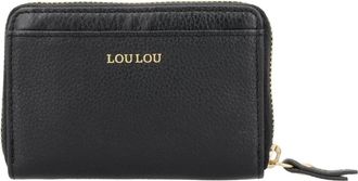 LouLou Essentiels Petit Emilie Portemonnee - Dames - Accessoires - Zwart - Maat: ONE Size Leer