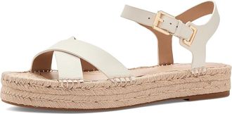 Lauren Ralph Lauren Emeryn Platform Espadrille Womens Sandals Soft White : 5.5 B - Medium, Leather
