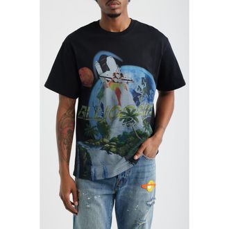 Billionaire Boys Club Waterfalls Graphic T-Shirt in Black at Nordstrom, Size Xx-Large