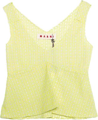 Marni Top con peplum 2020 - Giallo