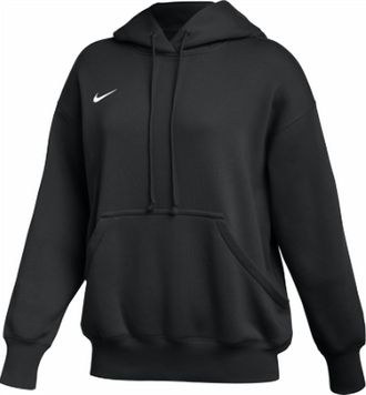 Nike Womens Team Sportswear Phoenix Fleece Polyester Hoodie In Black