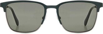 Fossil FOS 2142/G/S Asian Fit 7ZW/QT Mens Sunglasses Green Size 55