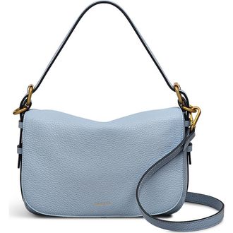 Radley London Grafton Street Small Flapover Crossbody Bag in Smoke Blue at Nordstrom
