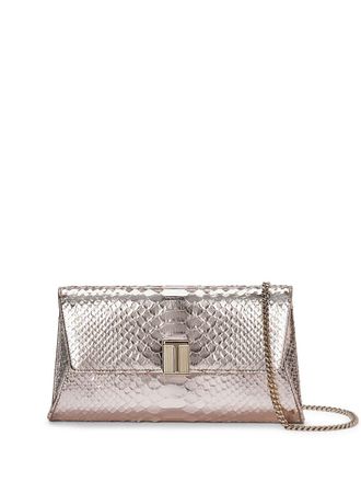 Tom Ford Clutch con logo - Effetto metallizzato